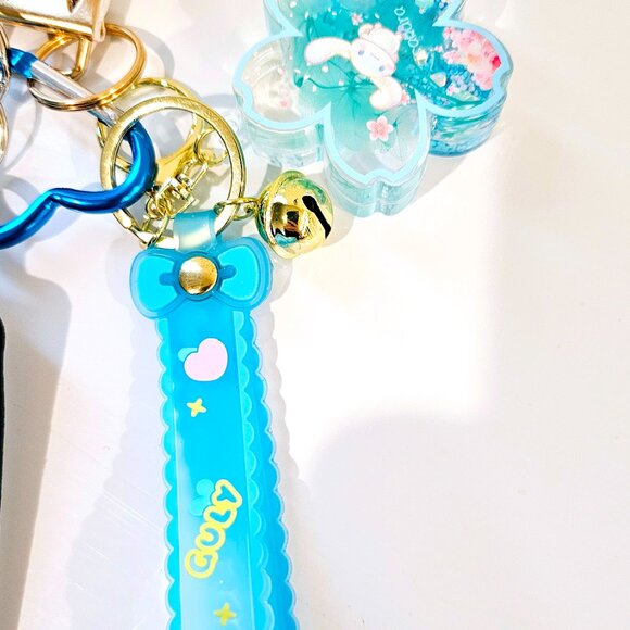 Sanrio Cinnamoroll Kids’ Safety Keychain Set Lightweight Blue Functional - Picture 5 of 5